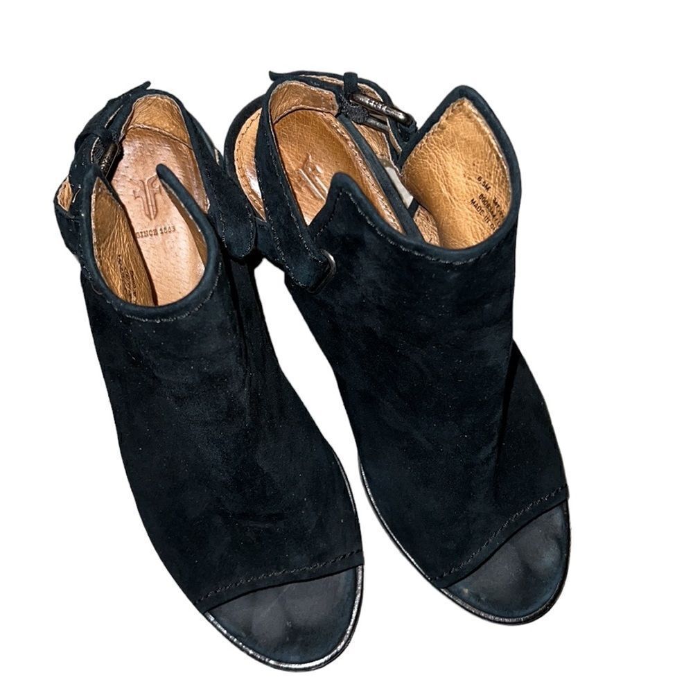 Frye Black Suede Shoes Size 6.5 M